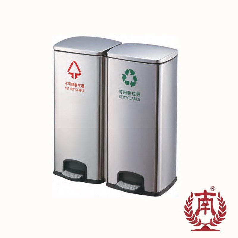南方GPX-218H腳踏分類垃圾桶大號商場地鐵垃圾桶不鏽鋼室內果皮箱在類目 家庭/個人清潔工具, 家務/地板清潔用具, 垃圾桶/垃圾架, 垃圾桶中 - 來自Buy2taobao.com提供專業的淘寶代購服務