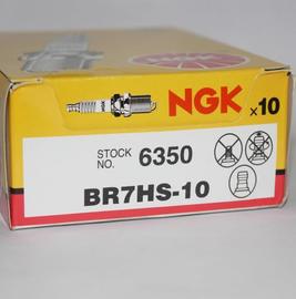 NGK火花塞BR7HS-10适用两冲船挂机摩托艇快艇船外机B7HS-10 BR7HS