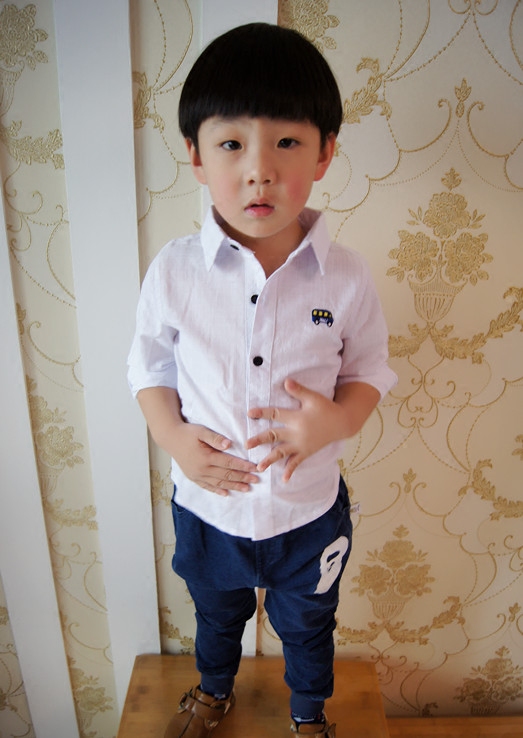 Chemise enfant à manche longue - Ref 2083177 Image 1