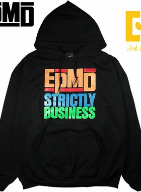 美国购EPMD STRICTLY BUSINESS说唱HipHop街舞经典大码连帽卫衣