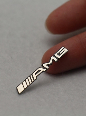 适用奔驰AMG方向盘标 c级e级s级a级glc/gleR级改装AMG方向盘标贴