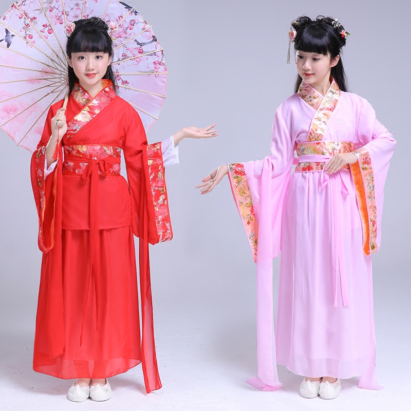 女童汉服中国风夏装 儿童小女孩公主仙女服 学生大童小姐古代衣服|ruв категории Детская одежда, детей ципао/костюм/национальная одежда, 汉服 - от Buy2taobao.com для оказания профессиональной услуги покупки агента Taobao
