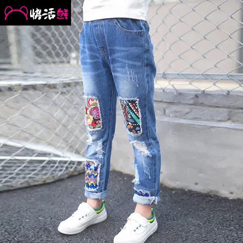 Pantalon fille en toile - Ref 2065324 Image 4