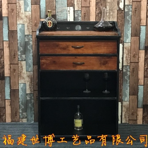 高档铁艺收银台工业风火锅店吧台前台串串店创意接待台酒吧迎宾台