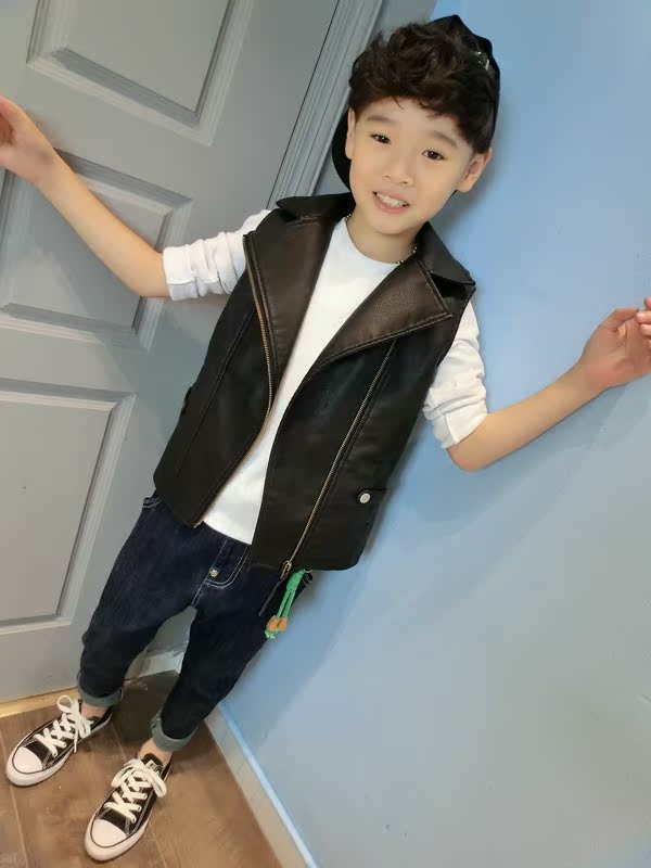 Gilet enfant en cuir - Ref 2070198 Image 4