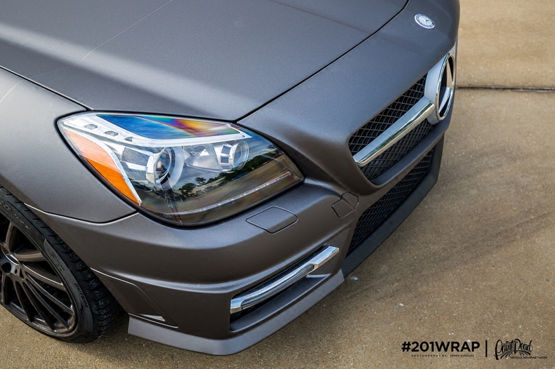 美国进口艾利avery 金属雅碳灰 车身贴膜 整车改色膜 全车施工