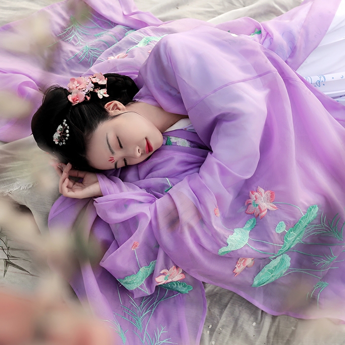 衔泥小筑 锦绣年华汉服女装重工刺绣梨花荷花大袖衫 梨荷 紫\白|msdalam kategori Butik wanita / wanita, pakaian/pakaian kebangsaan/peringkat pakaian, 汉服 - dari Buy2taobao.com untuk memberikan perkhidmatan ejen Taobao profesional membeli