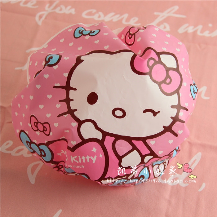Cute cartoon hellokitty Shower cap waterproof take a shower adult thickening Hair care Hot Oil Do mask Shower capin the Family/Personal Cleaning Tools , Personal care cleaning appliances , Shower cap  category - from Buy2taobao.com to provide professional Taobao agent buy service