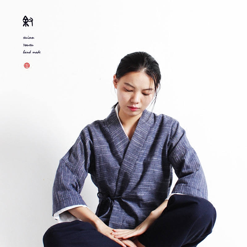 有叙|极简禅服|中式原创系带棉麻上衣女中国风和风和服汉服茶人服|msdalam kategori Butik wanita / wanita, pakaian/pakaian kebangsaan/peringkat pakaian, pakaian/pakaian Cina, jaket - dari Buy2taobao.com untuk memberikan perkhidmatan ejen Taobao profesional membeli