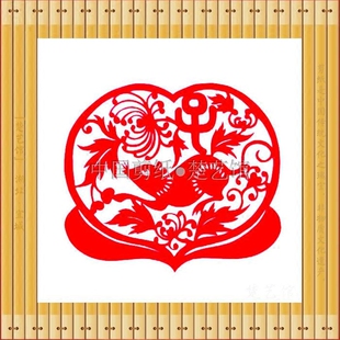 剪纸窗花贴纸生肖之子鼠中国特色手工艺剪纸画家居装饰画热销楚风