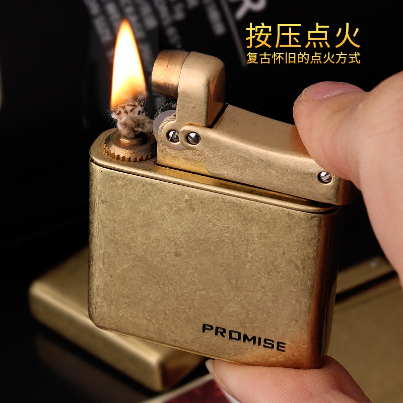 百诚纯铜复古煤油打火机原木盒创意金属棉油砂轮防风火机定制刻字在类目 ZIPPO/瑞士军刀/眼镜, 品牌打火机及配件, 其它, 煤油打火机中 - 来自Buy2taobao.com提供专业的淘宝代购服务