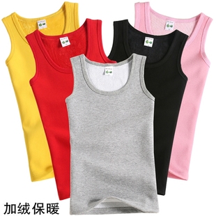 童裝 男孩坎肩內(nèi)穿兒童保暖背心馬甲加絨加厚女童 中大童裝 男童冬裝