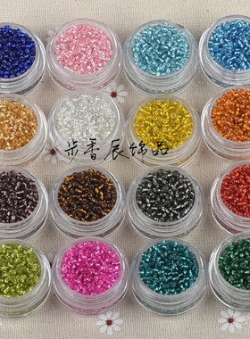 diy小米珠手链十字绣亮片