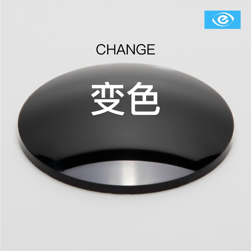 依视路 全视线变色非球面近视眼镜片 两片价 一镜两用包邮