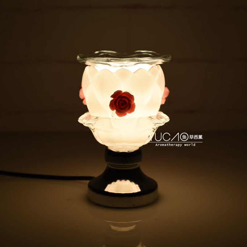 Oil Lamps White Lotus household Plug in Touch-sensitive Fragrance lamp Romantic bedside lamp Vaporizer Bedroom Lampsin the Home accessories , Vaporizer  category - from Buy2taobao.com to provide professional Taobao agent buy service