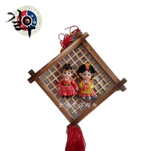 朝族韩式民俗木框工艺品画挂件壁饰餐厅装饰墙面挂