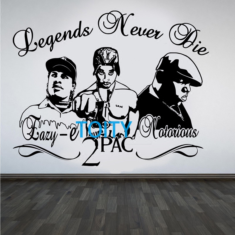 2Pac各类嘻哈音乐宗师墙贴