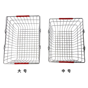 兢木超市金属购物篮手提铁篮子类不锈钢KTV酒水筐上海店长推荐