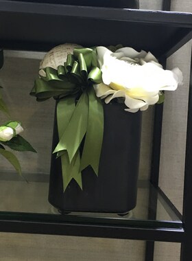 桌面样板房整体软装饰品蕙兰绢花