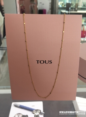 西班牙专柜tous桃丝熊女金项链