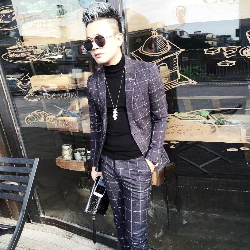 Costume homme en coton pour automne - Ref 1578911 Image 1