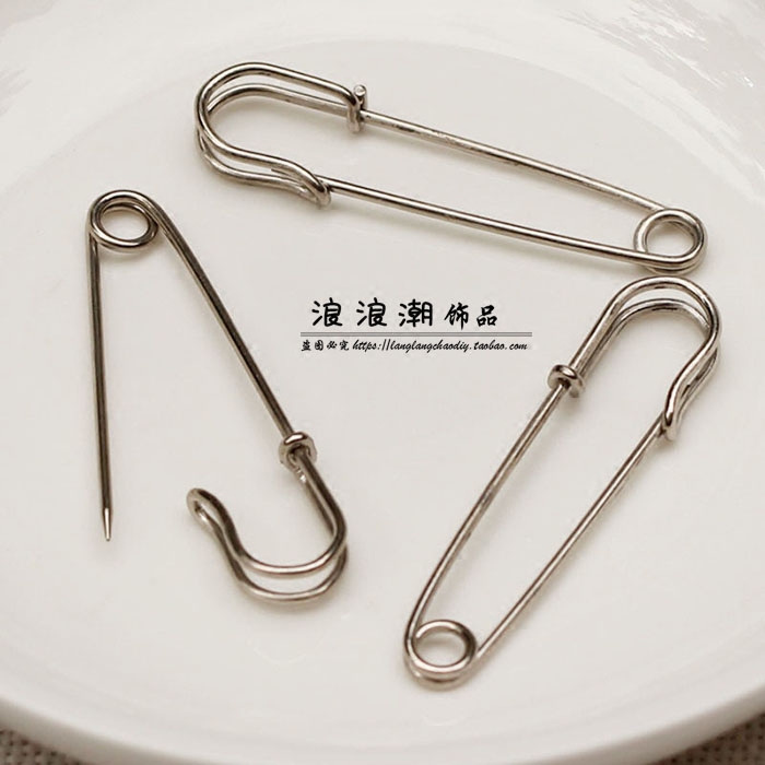 DIY 수제 대형 브로치 만들기 목도리 버클 스카프 버클 간단한 대형 핀 버클 바늘 쥬얼리 재료 패키지 액세서리