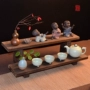 Giảm giá carbonized hoa giá lưu trữ gỗ rắn giá phòng khách giá trà trà bộ sáng tạo Zen đồ trang trí máy tính để bàn - Trang trí nội thất shop bán đồ dcor bàn học