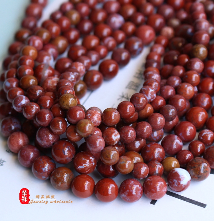圆珠diy天然碧玉手串散珠图片