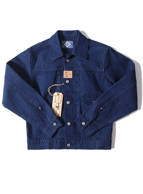 INDIGO靛蓝染 新疆棉 506XX款 丹宁赤耳短款工装夹克 巴黎扣