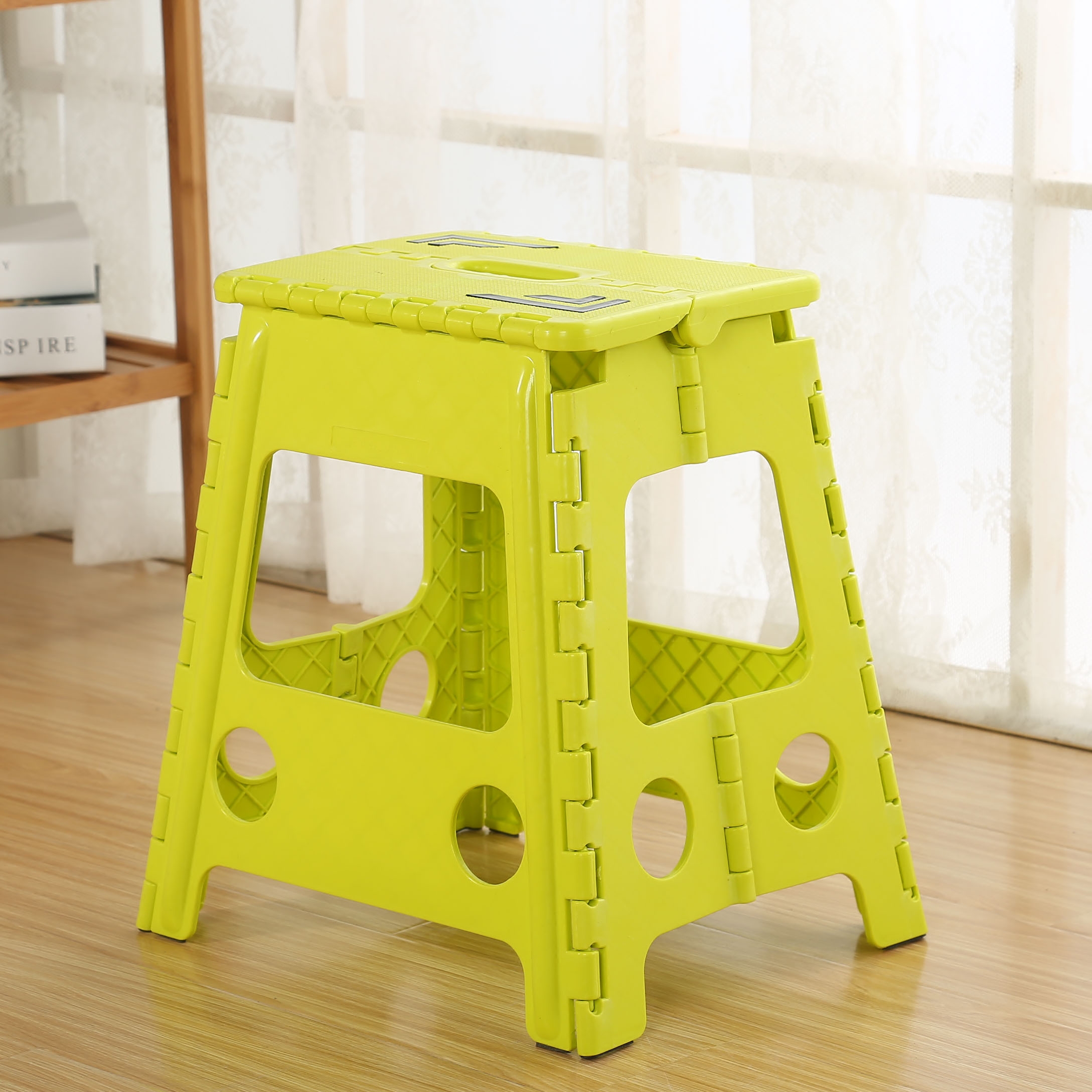 加厚户外折叠凳子便携式创意板凳成人塑料折叠椅写生马扎高凳39cm