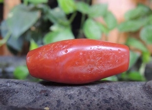 精品保山南红勒子锁骨链配饰锦红南红玛瑙桶珠随型老料大顶珠