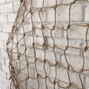 包邮地中海洋风格粗线麻绳渔网装饰网拍摄背景墙道具酒吧墙壁装饰