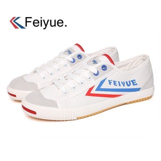 feiyue/飞跃开口笑帆布鞋女低帮运动鞋男韩版透气学生休闲平底鞋