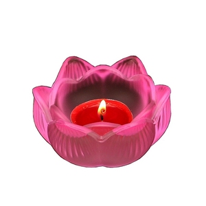 七彩琉璃烛台酥油灯座佛堂佛具莲花蜡台灯架供灯供具摆件
