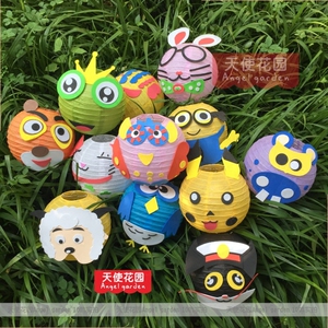 幼儿园装饰挂饰 室内走廊空中吊饰 布置节日挂件儿童卡通手工灯笼