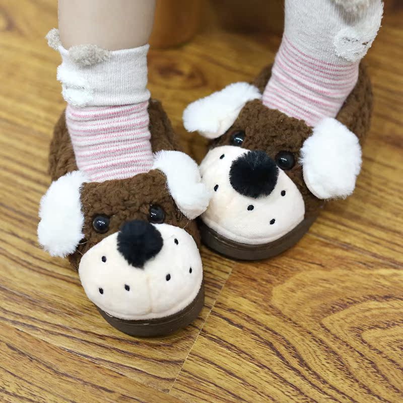 Chaussons enfants en suède pour hiver - semelle caoutchouc - Ref 1005057 Image 5