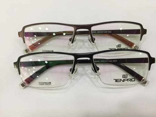 郑伊健代言 淡泊眼镜架 TENPRO/淡泊休闲纯钛眼镜架 钛架T-5055