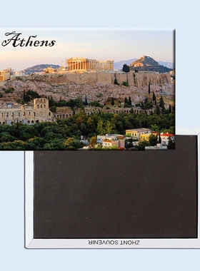 卡通希腊 雅典神庙 旅游纪念磁铁冰箱贴 21642 磁贴礼品个性创意