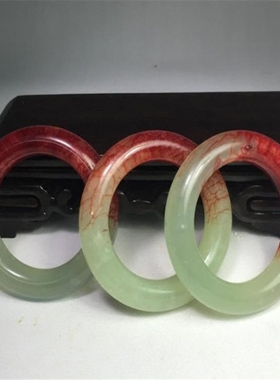 挂件平安扣仿古鸡血石现货玉环