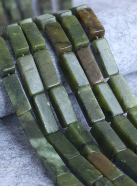 diy天然深绿色橄榄散珠