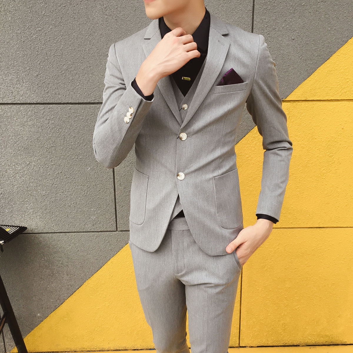 Costume homme en polyester pour Quatre saisons - Ref 1559937 Image 1