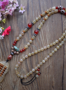 民族风原创羊角算盘佛珠女士男士