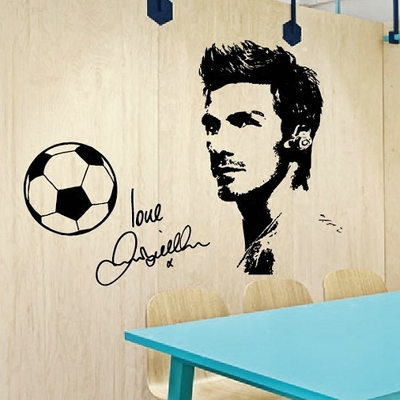 体育人物墙贴画足球宿舍墙壁装饰