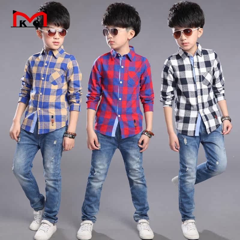 Chemise garcon à manche longue - Ref 2078598 Image 1