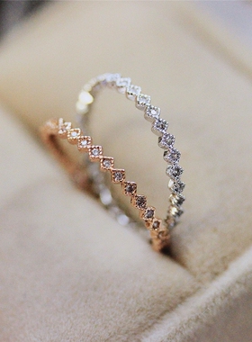 联合格韩国素圈锆石女配饰百搭