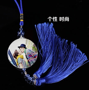 汽车挂件照片相片定制车内饰品后视镜挂饰个性时尚送男女朋友礼品
