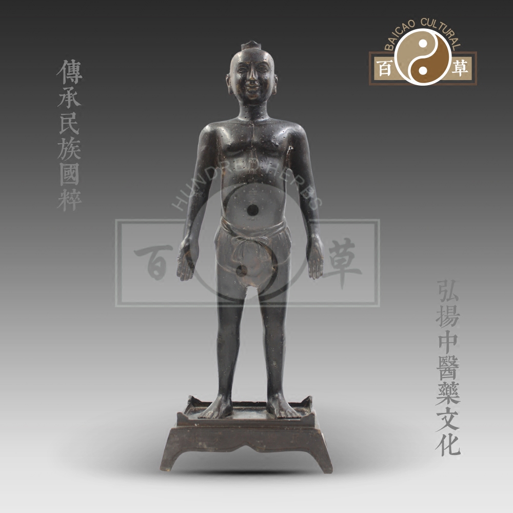 针灸铜人物中式桌面收藏品医馆展示摆放中医民族百草文化客厅摆件