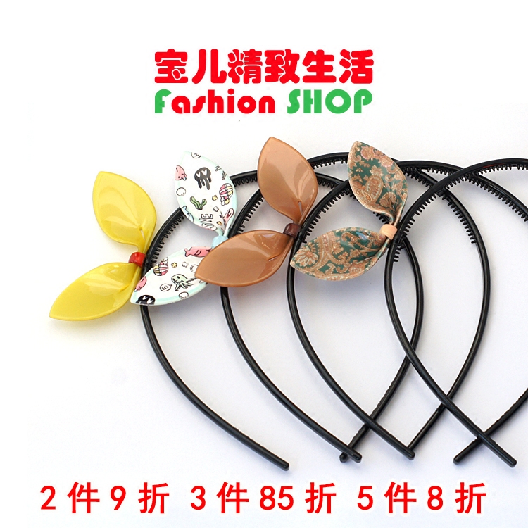 韩国发饰GRAIN de BEAUTE AZNAVOUR AZ兔耳朵发箍发卡