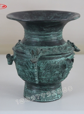 贺礼四羊方尊影视道具仿古青铜器