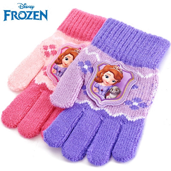 Gants pour fille DISNEY en acrylique - Ref 2149693 Image 1